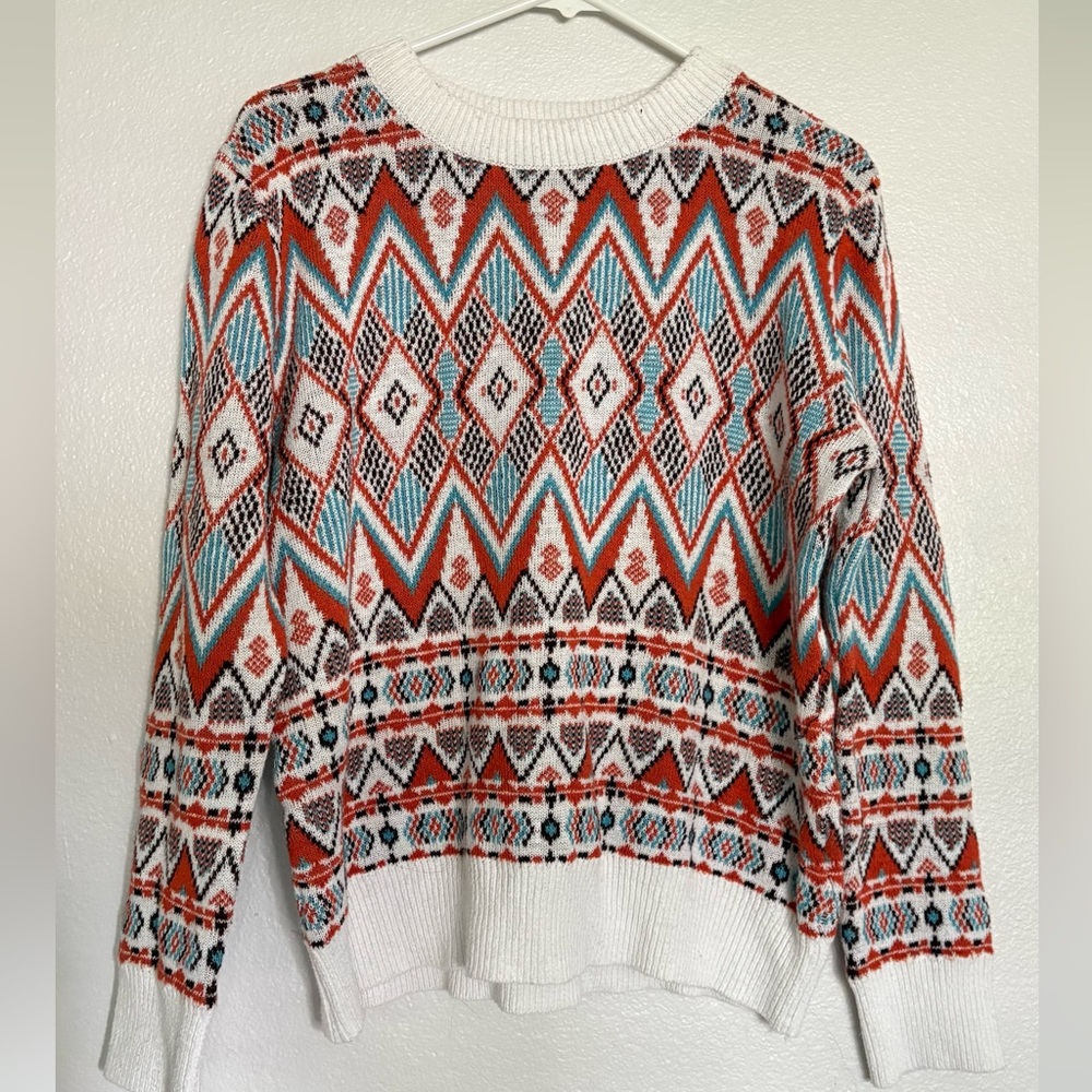 Multi-color sweater size medium